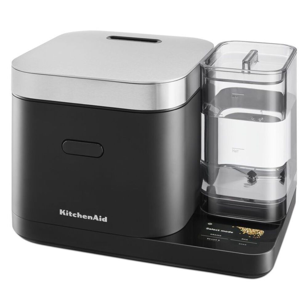 8-Cup Grain & Rice Cooker with Automatic Scale & Water Tank